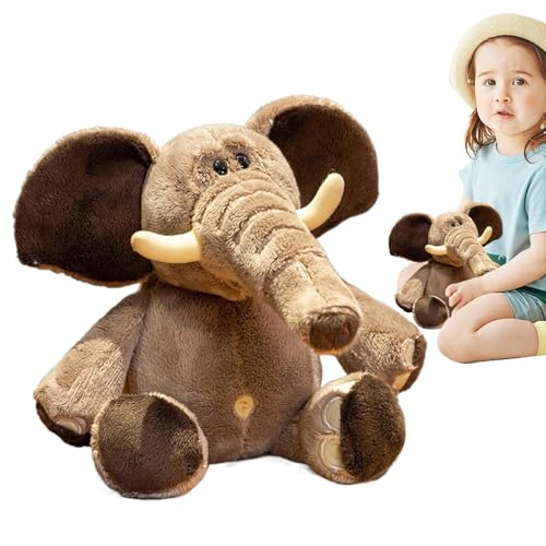 Aceirropy Plüschtiere,Stofftier Elefant | Süße Stofftierpuppe Kinder Kuscheltiere | Entzückendes Plüschtier-Dekorationskissen für Kinder und Erwachsene von Aceirropy