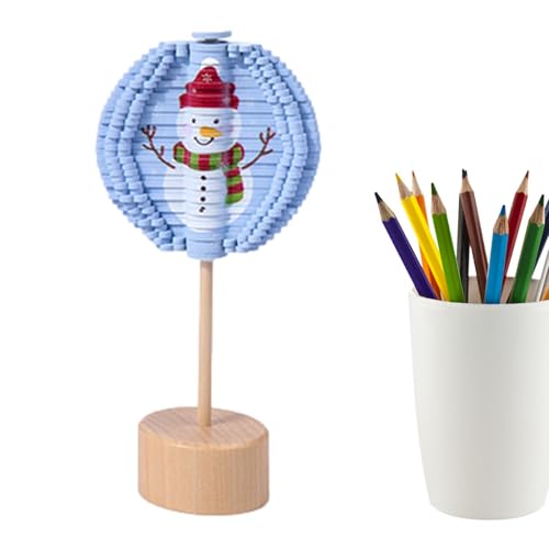 Aceirropy Rotierender Lollipop, Spin Lollipop Zappelspielzeug | Weihnachts-Wohndekoration | Hölzernes Fidget-Spielzeug, Holzspielzeug, sensorisches Spin-Spielzeug, doppelseitig für Arbeitszimmer, von Aceirropy