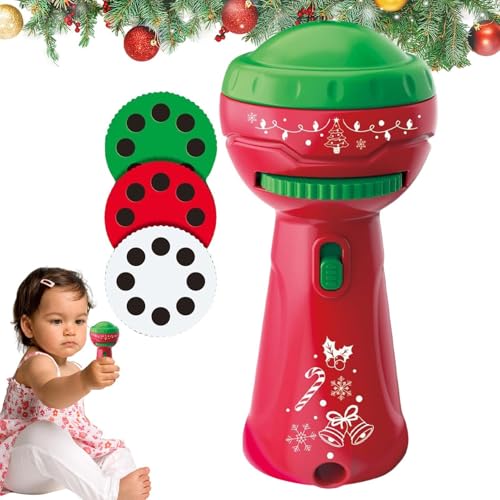 Aceirropy Weihnachts-Taschenlampen-Projektor,Weihnachts-Taschenlampen-Projektor für Kinder - Lustiger Taschenlampenprojektor | Weihnachts-Fackel-Projektor mit 24 Mustern, von Aceirropy