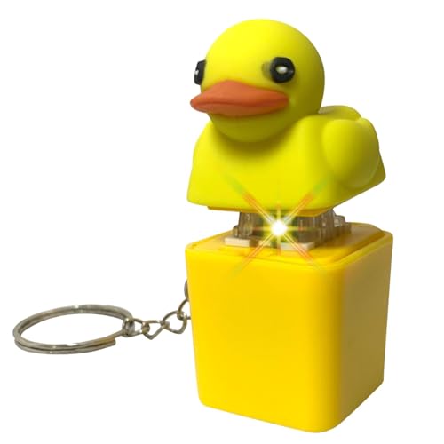 Quacking Fidget Toy,Quacking Duck Key-Chain,Fidget Spielzeug,Sensorisches Spielzeug -Stressabbau,Zappelspielzeug, Das Quacksalber,Duckies Quacking Key-Chain Sensory Toys,Duck-eys Quacking Toy von Aceirropy