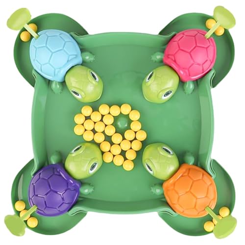 Schildkröten-Brettspiel, Hungry Turtle-Familienbrettspiel, Hungry Turtle-Fütterungsspiel, Interaktives Eltern-Kind-Lernspielzeug, Intensives Spiel Mit Schnellen Reflexen, Greif-den-Bohnenball-Spiel von Aceirropy