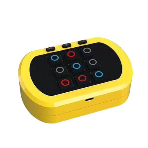 Tic-Tac-Toe Bolt-Spiel, Tragbare Puzzlespielkonsole, Elektronisches Tic-Tac-Toe-Spiel, Tic-Tac-Toe-Spiel, Tragbare Puzzlespiele Für Unterwegs, Lustiges Schachbrett-Spielzeug Zum Stressabbau von Aceirropy