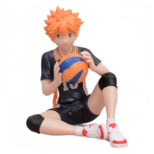 Acfigure Hinata Shoyo und Tobio Kageyama Anime Figur Haikyuu Comic Charakter Hegiht 12 cm PVC Sitzposition Statue Modell für Sammlung und Dekoration (Hinata Shoyo Holding) von Acfigure