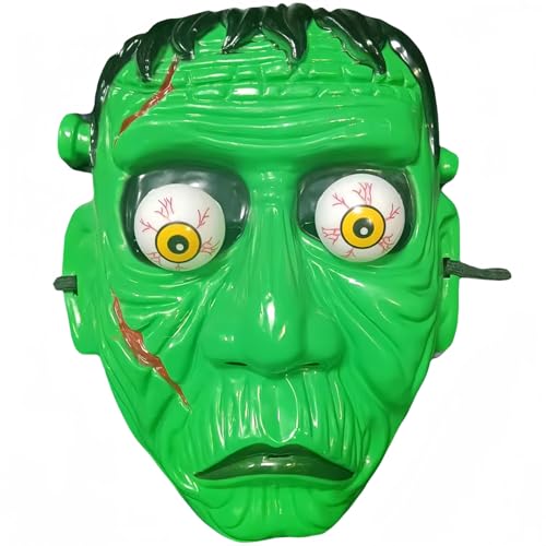 Acfigure Spring Eyeball Halloween Maske Horror Scream Maske Nasks für Erwachsene Weird Stuff Geeignet für Kostümparty Rollenspiel (Grün) von Acfigure