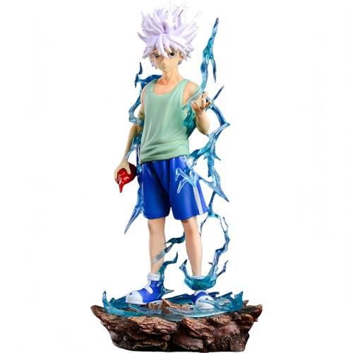 Anime Killua Zoldyck Figur Statue Action Figur 22 cm Stehende Haltung Cartoon Charakter Zubehör PVC Modell für Desktop Dekoration Sammlungen von Acfigure