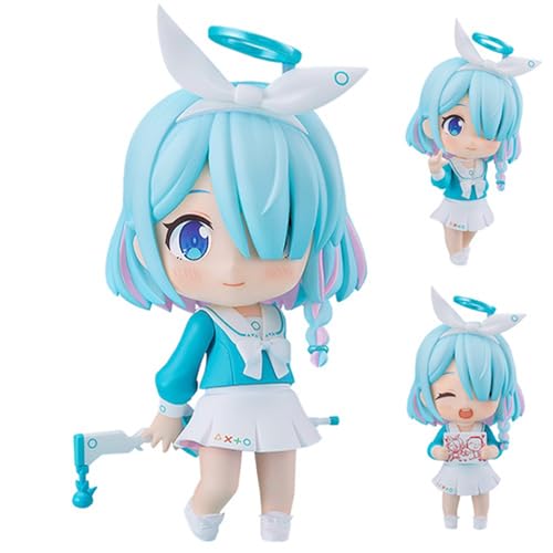 Arona Blue Archive Q Version Arona Change Face Anime Figur PVC 10cm Modell Statue für Anime Fans von Acfigure