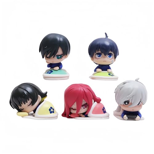 Blue Lock Anime Figuren-Set Mini süße Figuren geeignet für Heimdekoration und Sammlung von Acfigure