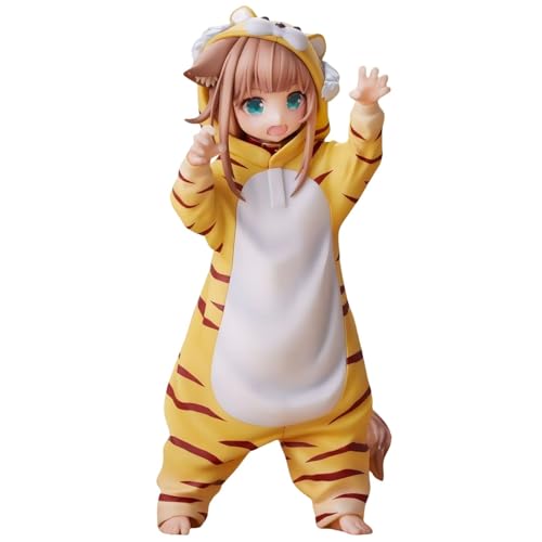 Catgirl Anime Figuren Meine Katze ist EIN Bezauberndes Mädchen Sojamehlfigur mit Tigerbedrohung 14 cm Statue zur Dekoration (Tiger-Katzenmädchen) von Acfigure