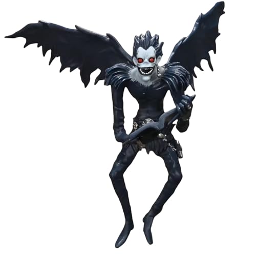 Death Note Anime Figur Ryuuku Anime Figuren befestigte Basis und Blick auf Notizen 19 cm Statue zur Dekoration (Notizen lesen) von Acfigure