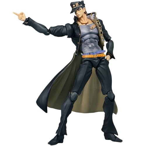 Kujo Jotaro Anime-Figur, 23 cm, Actionfigur, Statue, mobiles Gelenkzubehör, PVC-Modell für Desktop-Dekorationssammlungen von Acfigure