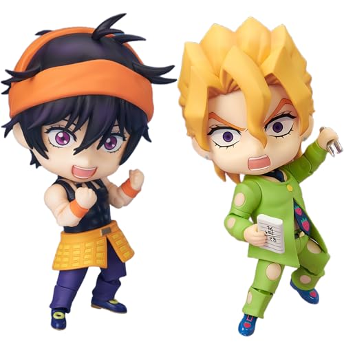 Pannacotta Fugo Narancia Ghirga Anime Figure Q Version Mobile Joint Anime Figure PVC 10cm Model Statue for Anime Fans (Pannacotta Fugo and Narancia Ghirga) von Acfigure