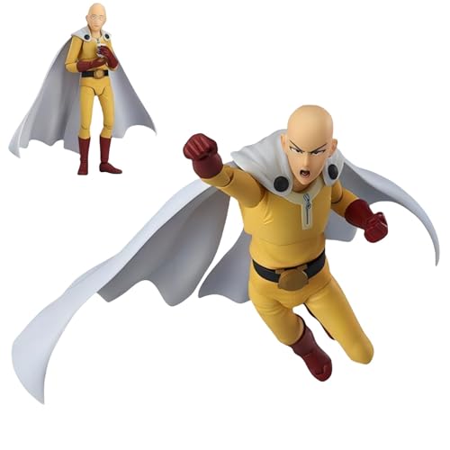 Saitama Anime Figur 15 cm One Punch Man Modell Statue mit austauschbarem Teil und beweglichen Gelenken als Geschenk von Acfigure