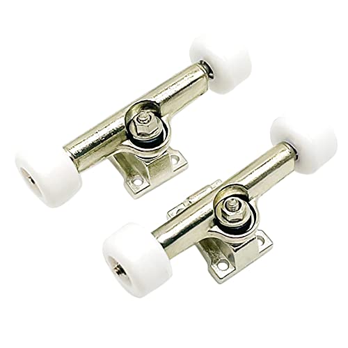 Acfthepiey Fingerdeck-Halterung aus Legierung für Mini-Fingerboard, Roller-Skate, Scooter-Modell, Weiß, 2 Stück von Acfthepiey