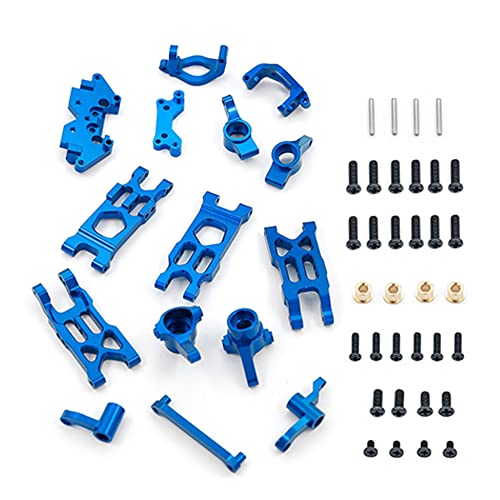 Acfthepiey Metall-Upgrade-Teile-Set, Schwingenlenkbecher für HBX 18856 18857 18858 18859 18859A 18859E 1/18 RC Auto, Blau von Acfthepiey