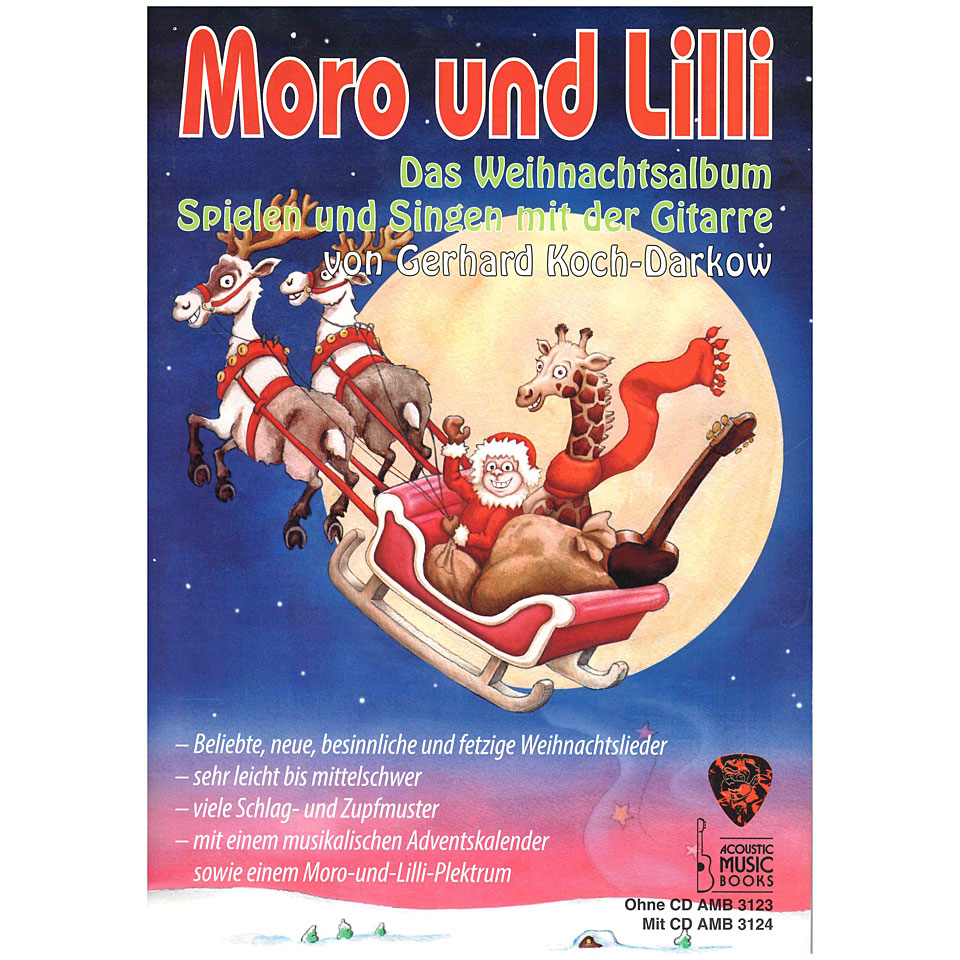 Acoustic Music Books Moro und Lilli - Das Weihnachtsalbum Lehrbuch von Acoustic Music Books