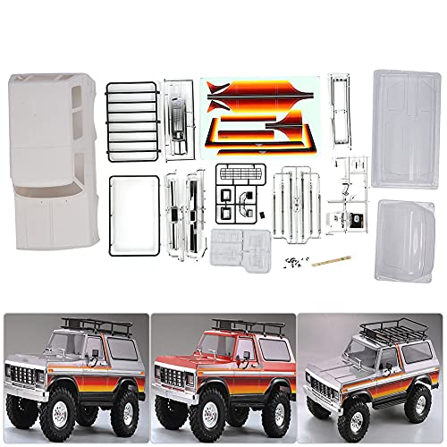 1/10 RC-Karosserie-Schutzhülle aus Weißem Kunststoff, Harter Autoschutz, 313 Mm Radstand, Kit für TRX4-Modellauto. Diese Sorgen Dafür, DASS Sie Auch Weiterhin die Bedingungen von Acouto