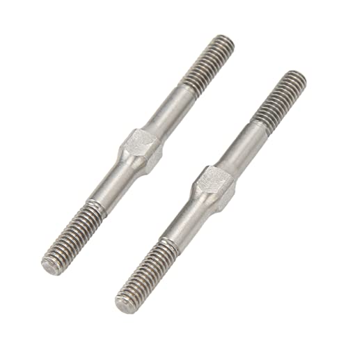 2pcs RC Stahl -Spannschloss -Verschleiß Resistant RC -Spannschloss Zugabrechnung für 1/10 RC -Autos 48 Mm Premium -Material: RC RC Stahl Turnbucklerc Linkrc Pull Rodrc Pushsteel von Acouto