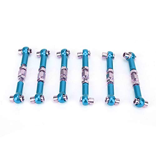 6 PCs Verstellbare Servo -Links Spurstange Set für RC -Auto 1/10 Car 47mm Accessoireslight Blau aus Aluminium Alle Servos LinkServos Link Rodrc Car Accessoriestie Rod (hellblau) von Acouto