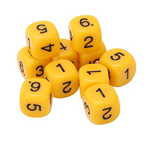 Acouto 20pcs 6 Seiten Number Dice Round Eck Design Plastikwürfel Set -Brettspiel -Unterrichtswerkzeuge Grün, Einschließlich von 20 Pcs Ausreichend Zahlen Diceround Eck DICE6 Sides Diceplastic (YELLOW) Acouto 20pcs 6 Seiten Number Dice Round Eck Design Plastikwürfel Set -Brettspiel -Unterrichtswerkzeuge Grün, Einschließlich von 20 Pcs Ausreichend Zahlen Diceround Eck DICE6 Sides Diceplastic (YELLOW) von Acouto