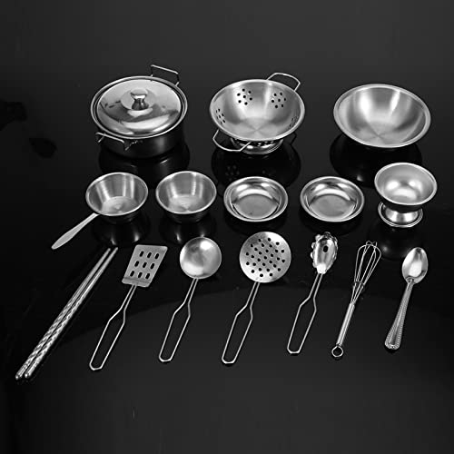 Acouto 25pcs Küchenspielzeug Edelstahl Kochgeschirr Kochutensilien Pfanne Spielzeug für Polierten Stahl Edelstahl Mehr Spielzeugküchenspielzeug -Spielzeug für Kinderstahlstahl Küchenspielzeug (16 Acouto 25pcs Küchenspielzeug Edelstahl Kochgeschirr Kochutensilien Pfanne Spielzeug für Polierten Stahl Edelstahl Mehr Spielzeugküchenspielzeug -Spielzeug für Kinderstahlstahl Küchenspielzeug (16 von Acouto