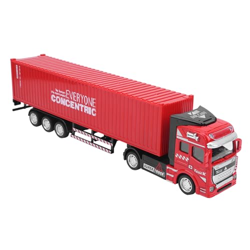 Acouto Container -LKW -Modus 1: 48 Leichtmetall -Container -LKW -Modell Spielzeug Hochsimulationsauto -Spielzeug Fahrzeuggastwagenmodellmodell Maximal und unterhaltsam. Robust Kann Dem von Acouto