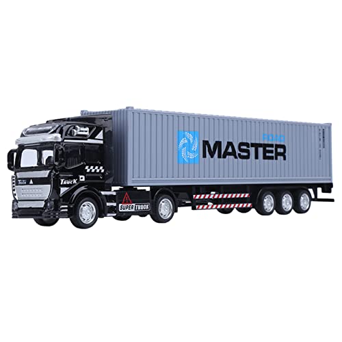 Acouto Container -LKW -Modus 1: 48 Leichtmetall -Container -LKW -Modell Spielzeug Hochsimulationsauto -Spielzeug Fahrzeuggastwagenmodellmodell Maximal und unterhaltsam. Robust Kann Dem von Acouto