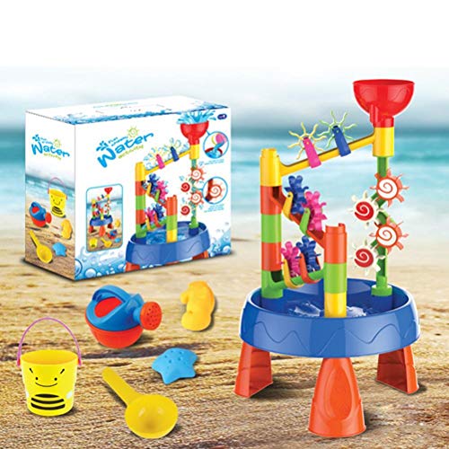 Acouto Sand- und Spieltisch, Sandkastentisch für, Kinderspieltisch, Strandspielzeug-Set für den Innen- und Außenbereich, Einfach zu Bewegen und zu Transportieren, Egal Ob Am Strand von Acouto