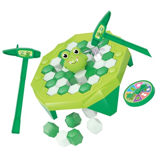 Baby Trap Break Ice Game Interaktive Tierfigur Ice Block Knock Breaking Game für Kleinkinder für Blaue Unterlegscheibe aus Edelstahl Ist in und eine Lebensdauer. (Grüner von Acouto