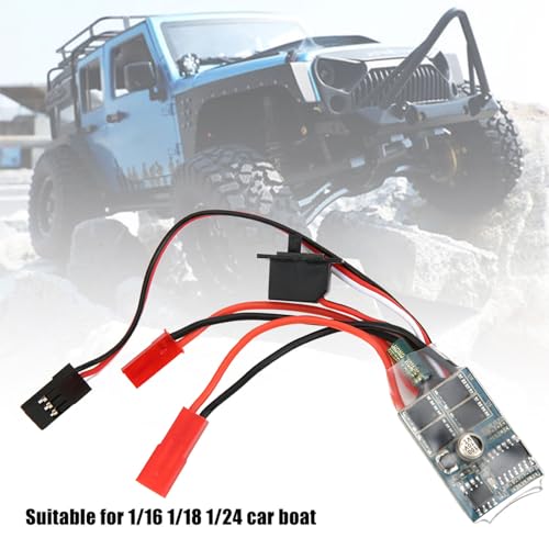 Esc 30A 4-8V Esc Zwei Weg Rc Motor Speed ​​Controller Für 1/16 1/18 1/24 Auto Boot Gebürstet Esc Rc Zubehör (mit Bremse) von Acouto