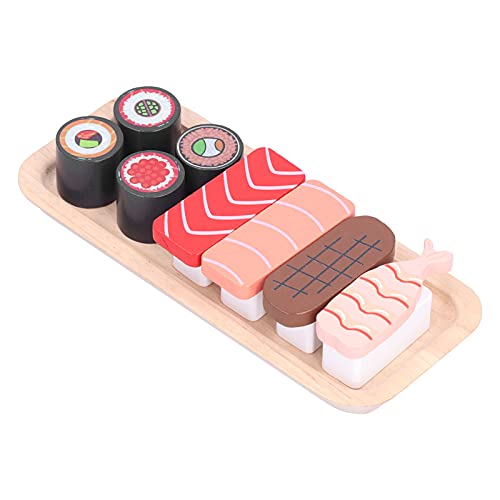 Holz-Sushi-Restaurant-Rollenspiel-Set, Lebensmittel-Erkennungsspielzeug, -Küchen-Rollenspielzeug, Entworfen, um Zahlreiche und mit Installationsraum zu Gewährleisten von Acouto