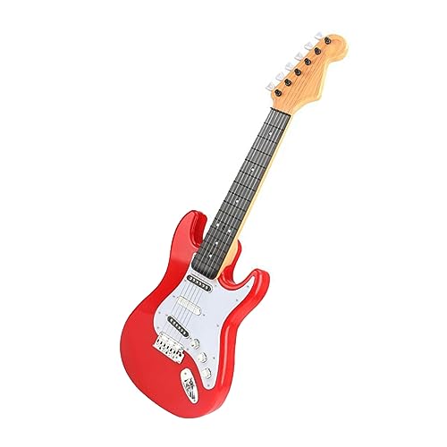 Kinder-E-Gitarre-Spielzeug, Multifunktionales Mini-E-Gitarre-Musikinstrument-Spielzeug für Jungen und Mädchen. Black Up Verfügt über eine Schublade, in der Sie Schnell und von Acouto