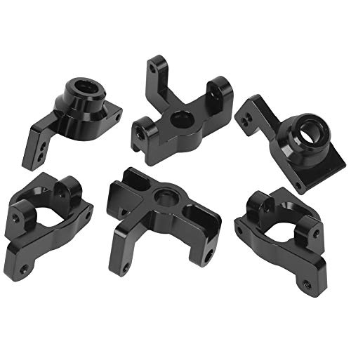 Metall -RC -Rad Set für Wltoys 1:14 144001 RC -Auto, Qualität, Stabile Leistung, Packung von 6 (Black) von Acouto