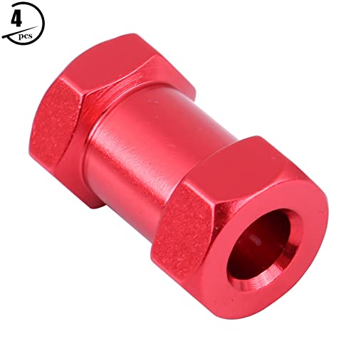 RC Hex Wheel Hub Metal Adapter für D90 AX10 CC01 SCX10 F350 RC Crawler, Leichtes Upgrade für überlegene Handhabung, Einfache Installation für RC -Enthusiasten (20mm rot) von Acouto