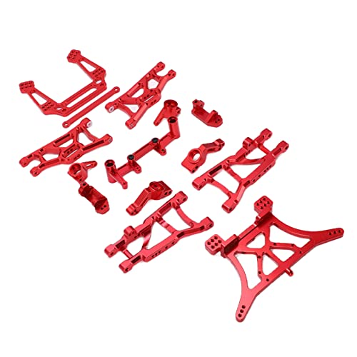 RC Metal Upgrade Accessoires für RC Front Heck Suspension Arm Stee Cup Kit für SL 2 Red Aluminiumlegierung Zubehör für RC Plus für Ihr RC -Autoerlebnis (Rot) von Acouto