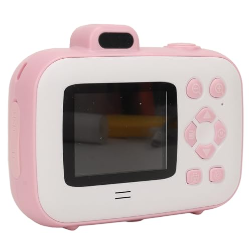 Sofortbildkamera für , 42 MP, 2,4-Zoll-HD-IPS-Bildschirm für Jungen und Mädchen, Thermodruck-Digitalkamera mit Druckpapier (PINK) von Acouto