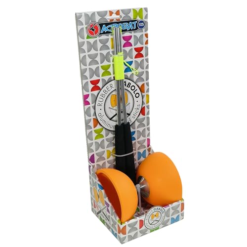 Acrobat 515721 Diabolo und Drumsticks, Orange von Acrobat