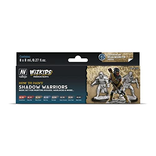 Farb-Set, WizKids Shadow Warriors, 8 x 8 ml von Vallejo