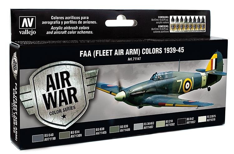 FAA (Fleet Air Army) 1939-1945 - Air War - Farbset - 8 x 17 ml von Acrylicos Vallejo