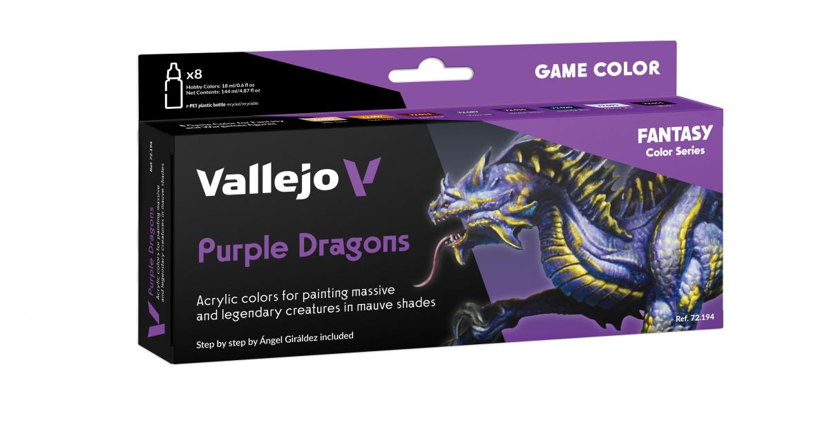 Farb-Set - Purple Dragon - 8x18ml von Acrylicos Vallejo