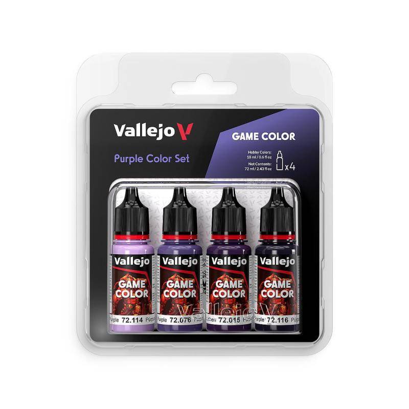 Farb-Set Purpur (4 x 18 ml) von Acrylicos Vallejo