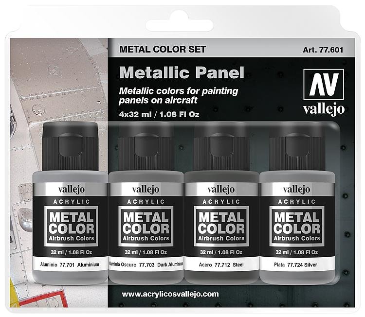 Farbset, Metall-Finish von Acrylicos Vallejo