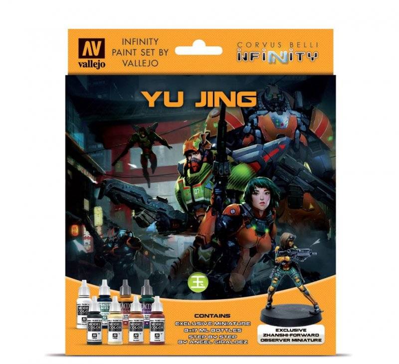 Infinity Yu Jing - Farbset mit Figur von Acrylicos Vallejo