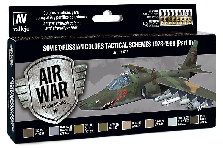 Model Air Farbset - Russische Tarnung 1978 - 1989 (8x17ml) von Acrylicos Vallejo