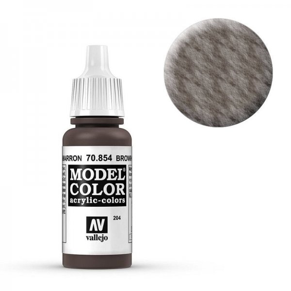 Model Color - Lasurbraun (Brown Glaze) [204] von Acrylicos Vallejo