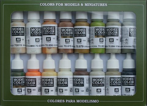 Model Color Set Earthtones (16) von Acrylicos Vallejo