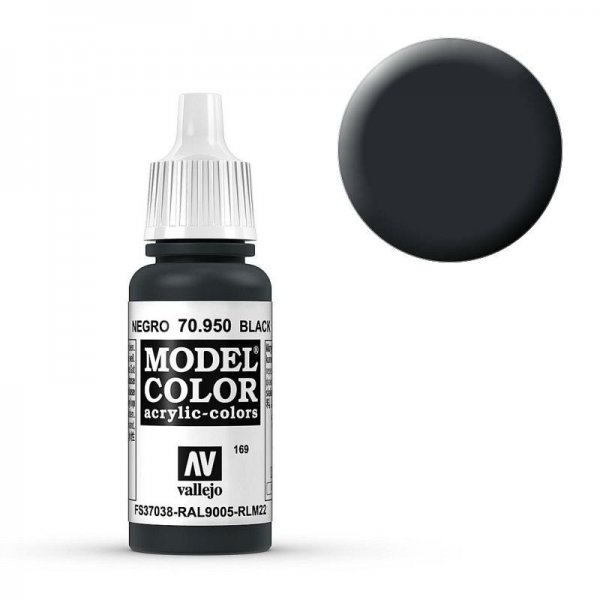 Model Color - Signalschwarz (Black) [169] von Acrylicos Vallejo