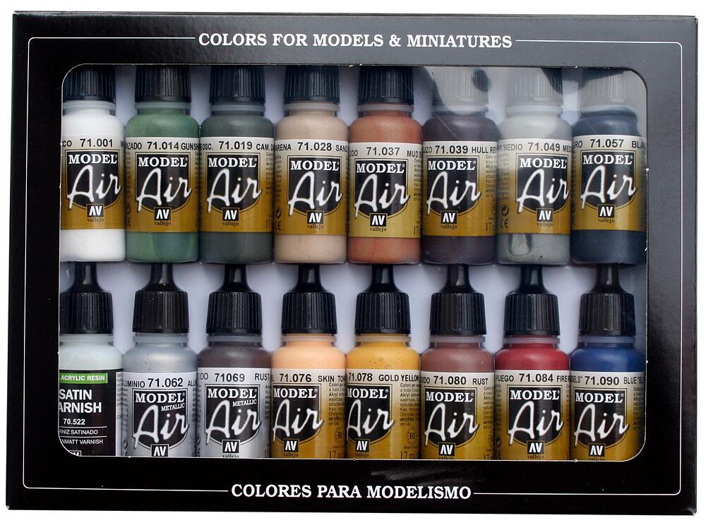 Railway Colors - Farbset - 16 x 17 ml von Acrylicos Vallejo