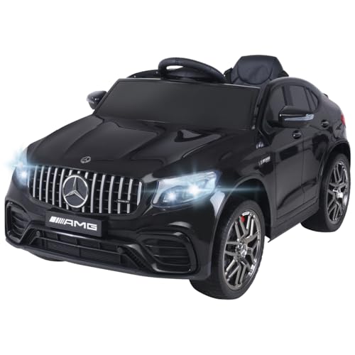 Actionbikes Motors Kinder Elektroauto Mercedes Benz AMG GLC 63S Coupe | 2,4 Ghz Fernbedienung - Soundmodul - Lizenziert - 4 x 35 Watt Motor (Total 140 Watt) - 4x4 Allrad (Schwarz) von Actionbikes Motors