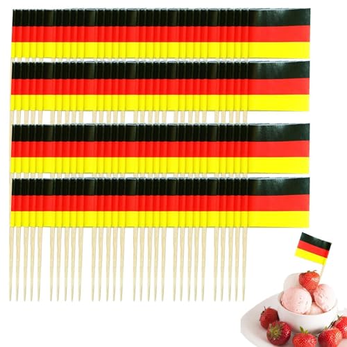 100 St Eurovision Europäische Zahnstocher Flaggen, Eurovision Deko Fahne Klein Zahnstocher Dekorative Zahnstocher, Cocktail Stick Flaggen, Zahnstocher Flagge Für Sandwich Lebensmittel Cupcake Toppers von Acunny