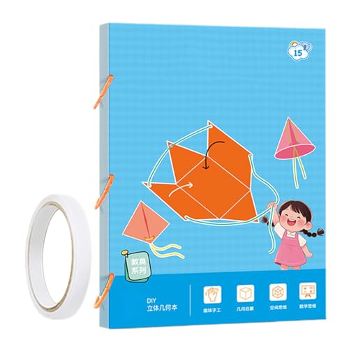 Acunny 3D-Geometrie-Buch,3D Geometrie Lernspielzeug Mit 9/12/15 Körpern | Flechtspiel Mit Schnur Für Jugendliche Mädchen Anfänger Homeschool Kindergarten Reise Acunny 3D-Geometrie-Buch,3D Geometrie Lernspielzeug Mit 9/12/15 Körpern | Flechtspiel Mit Schnur Für Jugendliche Mädchen Anfänger Homeschool Kindergarten Reise von Acunny